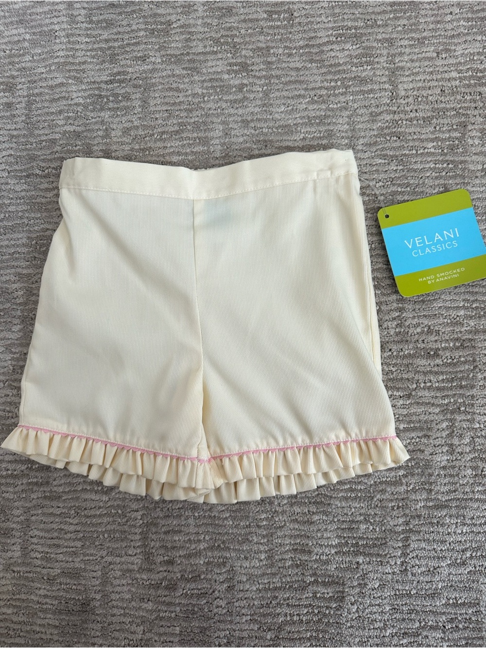 Velani Classics Toddler Girls Ruffle Hem Shorts- 4T